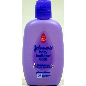 Johnsons® Baby Bedtime® Bath C02-0920403-8300-3 fl oz. travel size bottle.