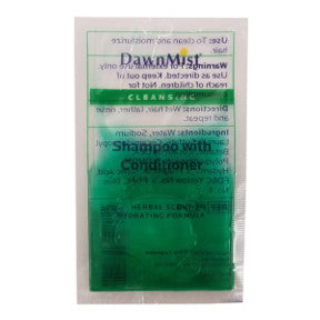 DawnMist Shampoo with Conditioner - Packet C03-0117501-1100 - 0.25 oz conditioning shampoo in travel size packet. Single use.