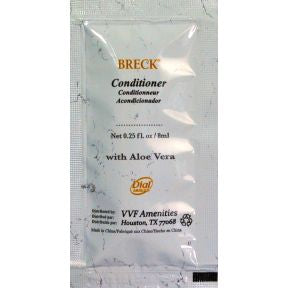 Breck White Marble Hair Conditioner Packet with Aloe Vera C03-0214401-1100 - 0.25 oz conditioner in travel size packet.