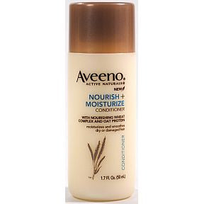 Aveeno Active Naturals Nourish Conditioner C03-0227201-8200 - 1.7 fl. oz. plastic bottle, a convenient travel size for on the go. With nourishing wheat complex and oat protein.