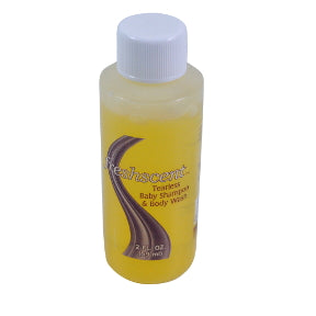 Freshscent Tearless Baby Shampoo C03-0314901-8200 - 2 fl oz travel size tearless baby shampoo in plastic bottle.