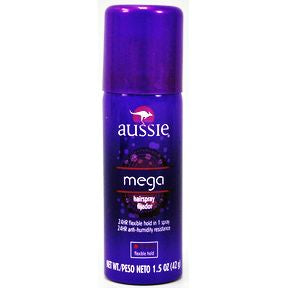 Aussie® Mega Hairspray C03-0448101-8200-1.5 oz. aerosol can.