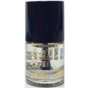 Bitzy™ Top Coat Nail Polish C05-0170602-8100 - 0.25 fl. oz. travel size clear top coat mini polish in glass bottle.