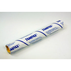Tampax Regular Tampons (single) C08-0128401-4100 - 1 tampon in individually sealed package, inside travel size cardboard tube for shipping.