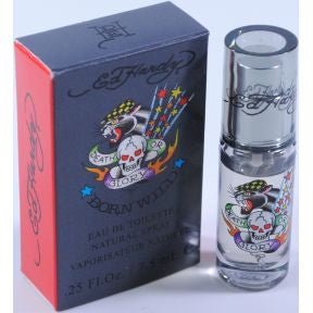 Ed Hardy Death or Glory Born Wild Eau de Toilette Spray C11-0481202-8200 - .25 fl oz pump spray bottle in box.