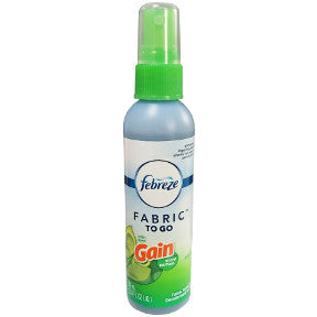 Febreze To Go Original with Gain® Scent D02-0176402-3100-2.8 fl. oz. spray bottle. Eliminates Odors AND Freshens Fabrics.