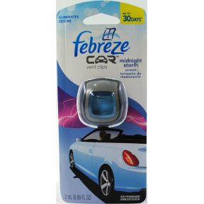 Febreze Car Vent Clip Midnight Storm D02-0176406-9100 - 2 ml travel size car air freshener