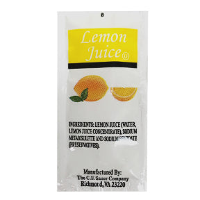 CF Sauer Lemon Juice Packet, F01-0678600-1100