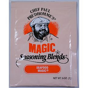Chef Paul Prudhommes Magic Seasoning Blends - Seafood Magic F01-0941207-1100 - .25 oz packet. No MSG, No Additives or preservatives.
