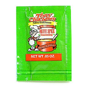 Tony Chacheres® It's Spicy! More Spice Seasoning F01-0985102-1000-.05 oz. packet of seasoning.