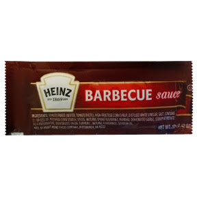 Heinz® Barbecue Sauce F03-3100101-1100 - 12 g. BBQ sauce in individual size packet. A convenient travel size for on the go.