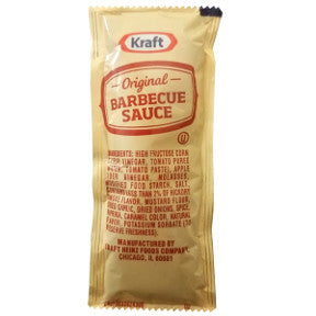 Kraft Original BBQ Sauce F03-3100300-1100 - 7/16 oz BBQ sauce in individual size packet. A convenient travel size for on the go.