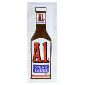 A1 Steak Sauce F03-3203400-1100 - 0.5 oz steak sauce in individual size packet. A convenient travel size for on the go.