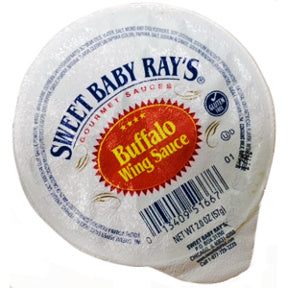 Sweet Baby Rays® Buffalo Wing Sauce Cup F03-3302202-2200 - 2 oz. buffalo wing sauce in individual size cup. A convenient travel size for on the go.