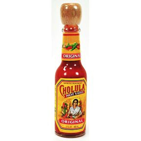 Cholula® Hot Sauce bottle F03-3363301-8200-2 fl oz. glass bottle of original flavor hot sauce.