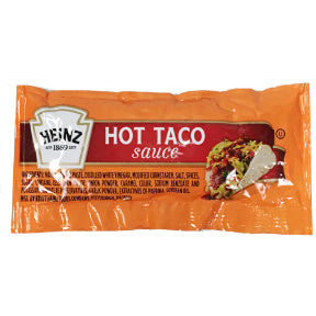 Heinz® Hot Taco Sauce, F03-3400100-1101, Hot taco sauce in individual size packet.
