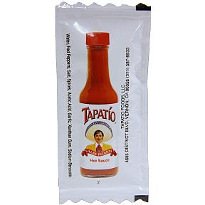 Tapatio Picante Hot Sauce F03-3502801-1100 - 7 gram hot sauce in individual size packet. A convenient travel size for on the go.