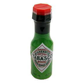 Tabasco Brand Pepper Sauce Green F03-3704401-3100 - 1/8 fl oz tabasco pepper sauce (green) in glass bottle. A convenient travel size for on the go.