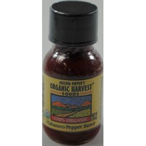 Arizona Peppers Organic Harvest Habanero Pepper Sauce F03-3772828-3100 - 3/4 oz plastic bottle