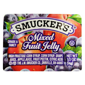 Smuckers Mixed Fruit Jelly F04-0004909-0100 - .5 oz cup