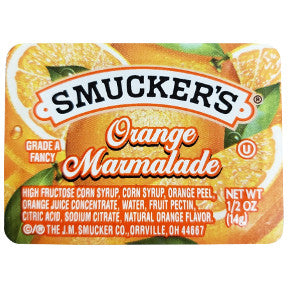 Smuckers Orange Marmalade F04-0004936-0100 - 0.5 oz cups.