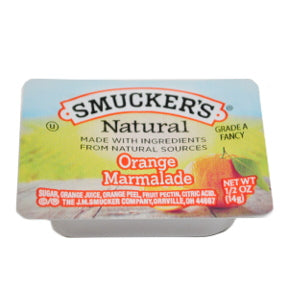 Smuckers® Natural Orange Marmalade F04-0004963-2100-0.5 oz. cup of jam. Grade A Fancy.
