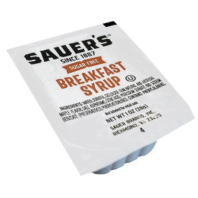 CF Sauer Sugar Free Table Syrup 1 oz Cup, F05-0078601-2100