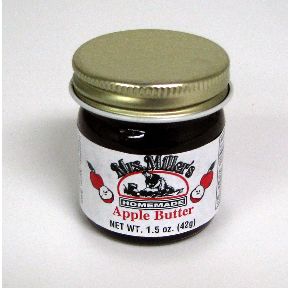 Mrs. Miller's Homemade Apple Butter F06-0270301-3200 - 1.5 oz home made apple butter in glass jar. A convenient travel size for on the go.