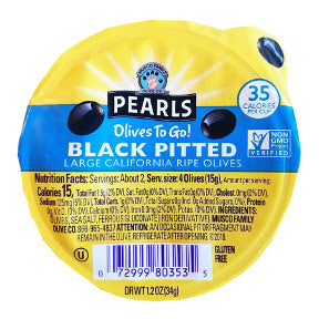 Pearls Olives To Go - Black Pitted Olives F06-1445401-5000