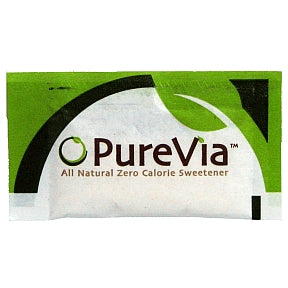 PureVia Sugar Substitute F08-0259600-1000 - 2g of sugar substitute in individual size packet. A convenient travel size for on the go.