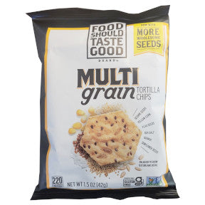 Food Should Taste Good Multigrain Tortilla Chip F09-0164901-8200 - 1 oz in sealed bag