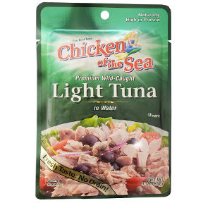 Chicken of the Sea® Light Tuna in water - pouch 3.0 oz F10-0256001-7200