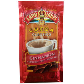 Land O Lakes Cocoa Classics Cinnamon & Chocolate F20-1006211-7200 - 1 1/4 oz cinnamon and chocolate flavor hot cocoa beverage mix in individual size packet. A convenient travel size for on the go.