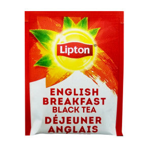 Lipton English Breakfast Tea F20-1608206-0000 - Single tea bag in sealed packet.