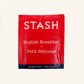 Stash English Breakfast Black Tea F20-1623701-0000 - Single tea bag in sealed packet. 100% natural ingredients.