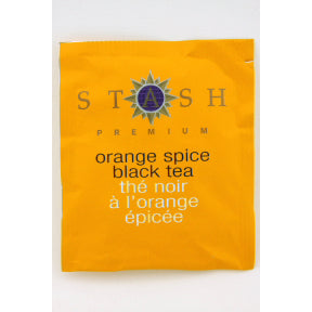 Stash Orange Spice Black Tea F20-1623704-0000 - Single tea bag in sealed packet. 100% natural ingredients.