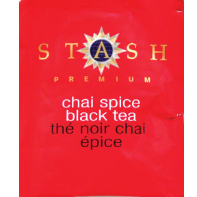 Stash Chai Spice Black Tea F20-1623705-0000 - Single tea bag in sealed packet. 100% natural ingredients.