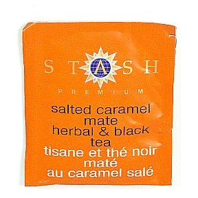 Stash Salted Caramel Mate Herbal & Black Tea F20-1623712-0000-Single bag in sealed packet.