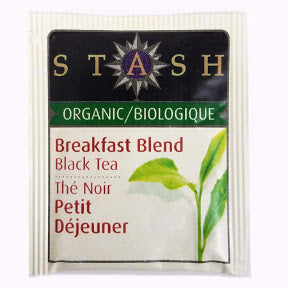 Stash Organic Tea - Premium English Breakfast Blend F20-1623751-0000 - Single tea bag in sealed packet. Organic and natural.