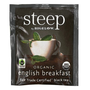 Steep by Bigelow® Organic English Breakfast Fair Trade Certified Black Tea, F20-1623853-0000