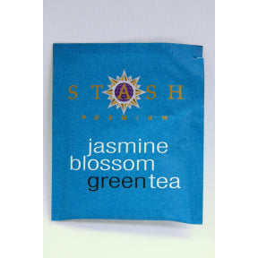 Stash Jasmine Blossom Green Tea F20-1723702-0000 - Single tea bag in sealed packet. 100% natural ingredients.