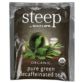 Steep by Bigelow® Organic Pure Green Decaffeinated Tea, F20-1723850-0010