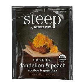 Steep by Bigelow® Organic Dandelion & Peach Rooibos & Green Tea, F20-1723852-0000
