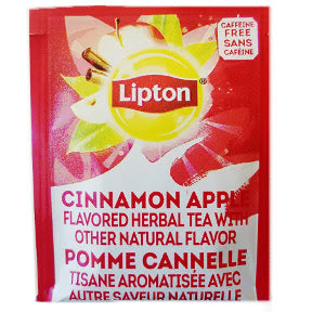 Lipton Cinnamon Apple Herbal Tea F20-1808206-0000 - Single tea bag in sealed packet
