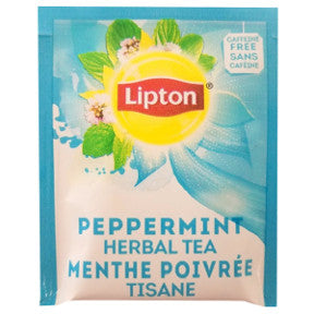 Lipton Peppermint Herbal Tea F20-1808208-0000-Single tea bag in sealed package. Caffeine Free.