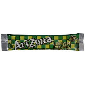 Arizona Sugar Free Lemon Iced Tea Mix F20-2242707-0100 - 0.1 oz packet makes 16.9 to 20 oz drink.