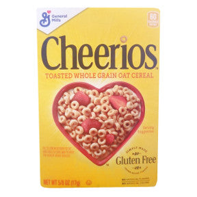General Mills® Cheerios Cereal(box) F25-2509201-4100 - 5/8 oz travel size toasted whole grain oat cereal in individual serving size box.
