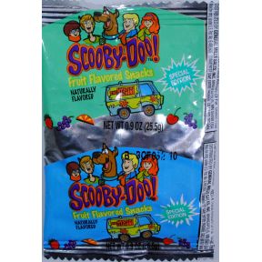 Scooby-Doo! Fruit Flavored Snacks F30-3009201-4100 - 0.9 oz travel size in individually sealed package.
