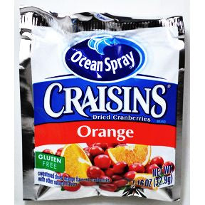 Ocean Spray® Craisins® Orange F30-3017406-1200-1.16 oz. individual package.