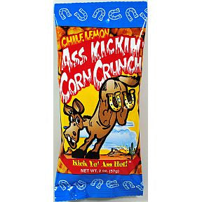 Ass Kickin® Corn Crunch - Chile Lemon F30-3240107-8200-2 oz. travel size bag.